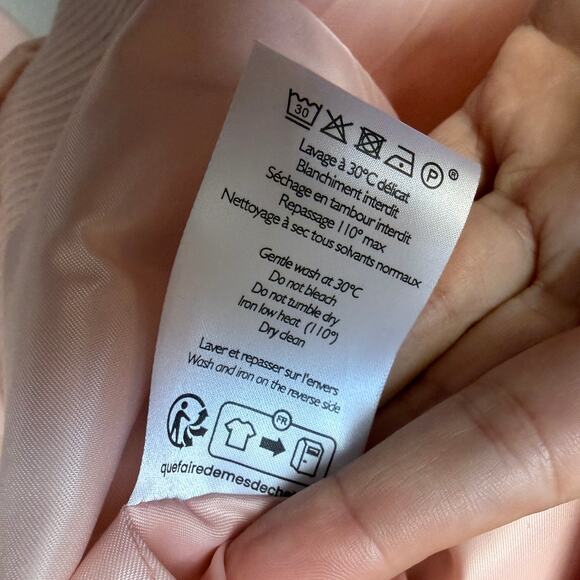 NWT NEW Sezane Richie Padded Bomber Jacket in Powder Pink EU 42 - Picture 8 of 9